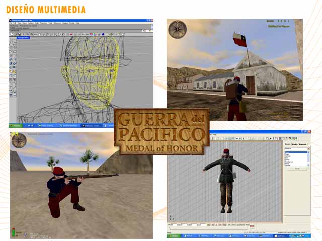 modelaje 3D para video juego online Guerra del pacifico